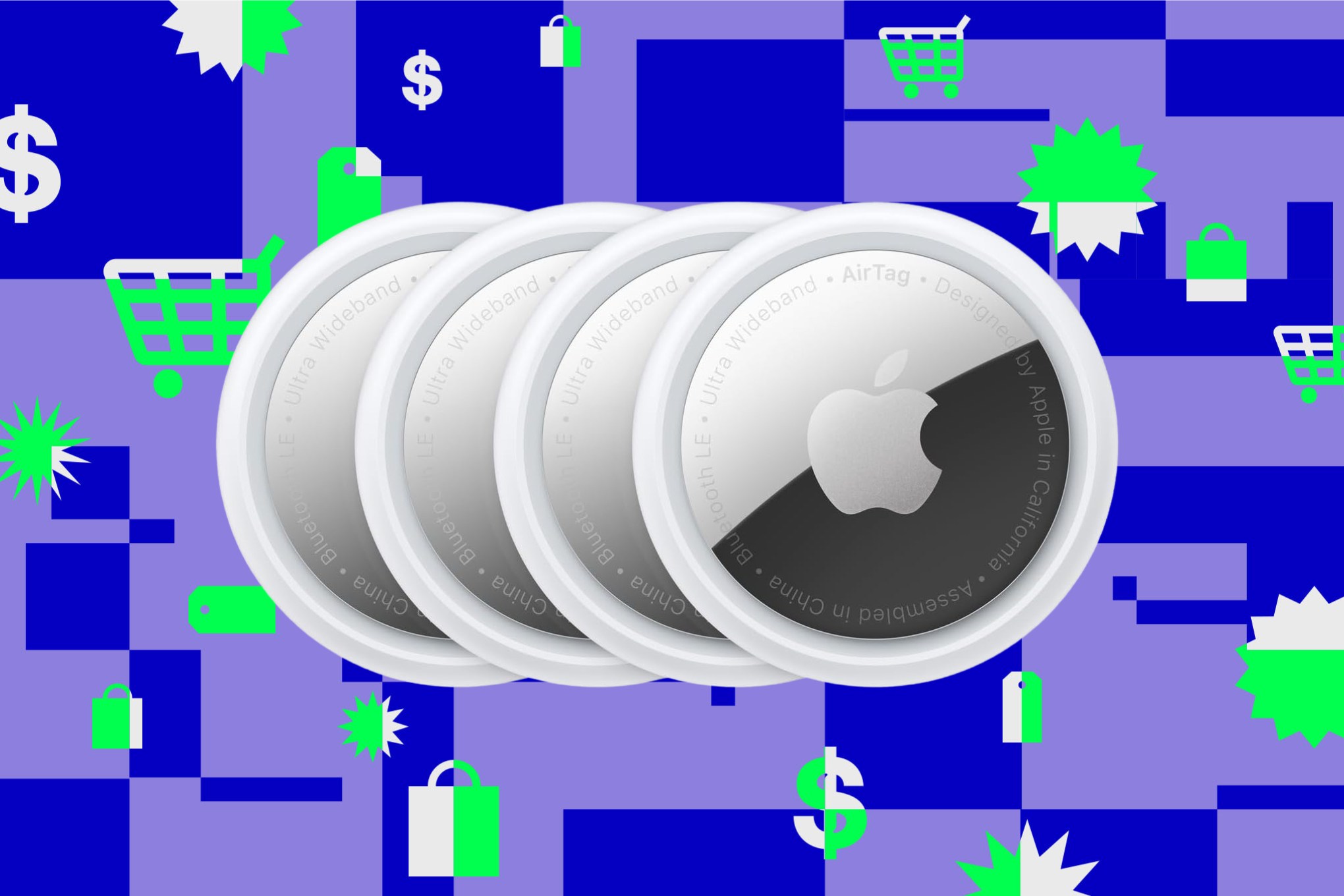 A four-pack of Apple AirTags are 34 percent off