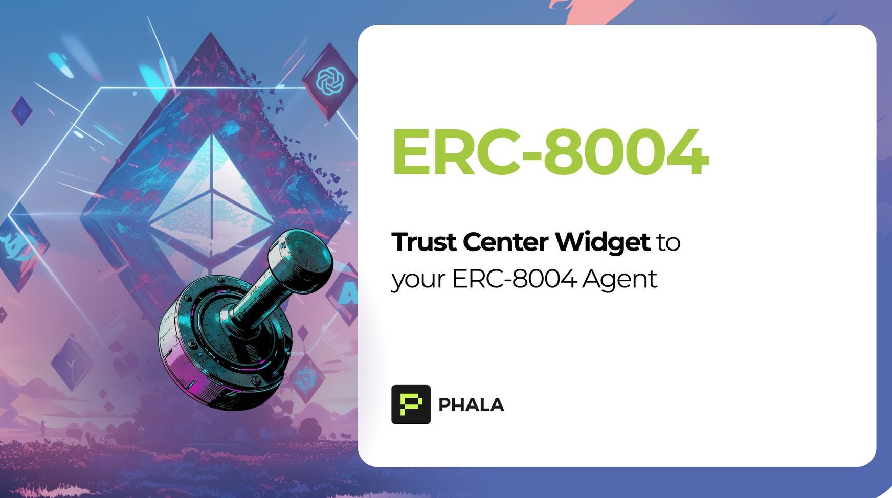 Adicione um widget do Centro de Confiabilidade ao seu Agente ERC-8004.
