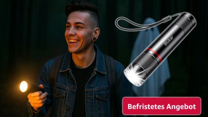 Anzeige: Platz-2-Taschenlampe bei Amazon auf unter 9 Euro gerutscht
