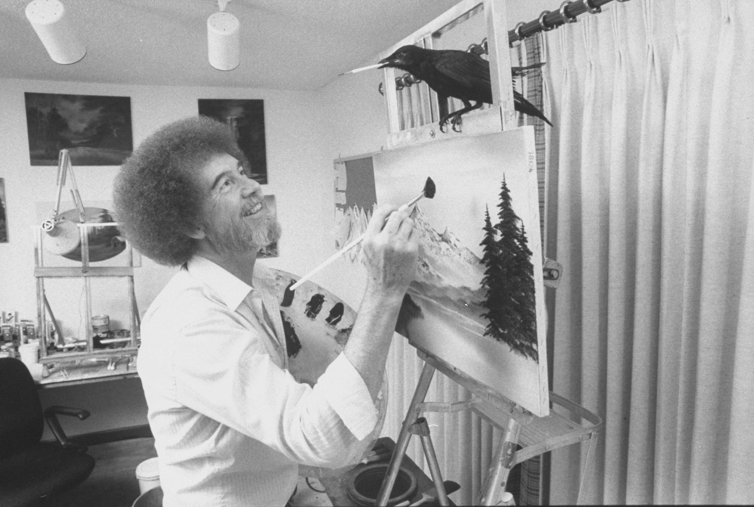 As Trump Bleeds Public TV Dry, Bob Ross Paintings Go Up for Auction to Support Local Stations
