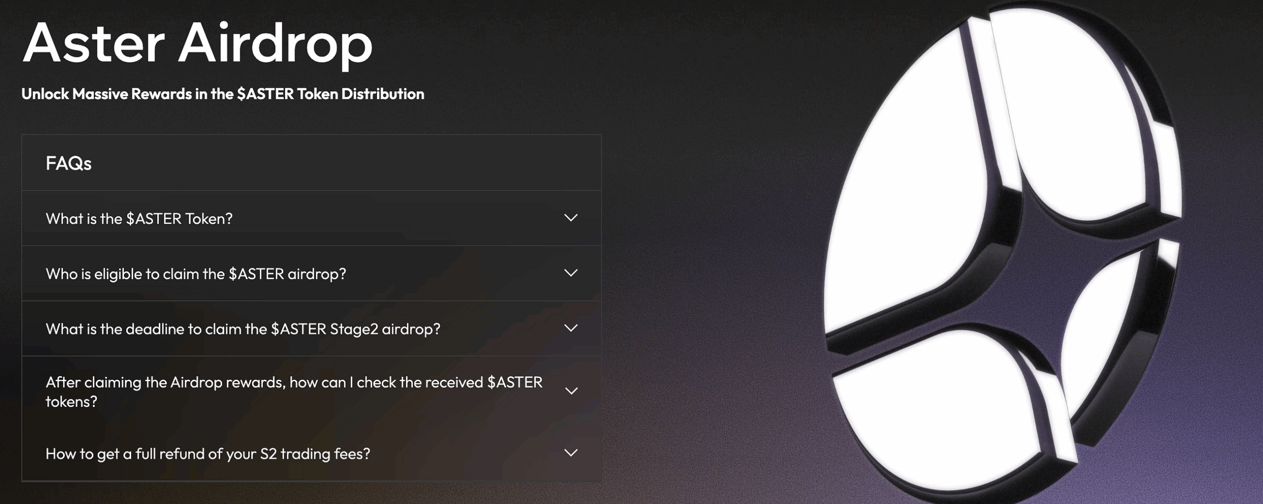 Aster Dex Airdrop: Unlock Massive Rewards in the $ASTER Token Distribution