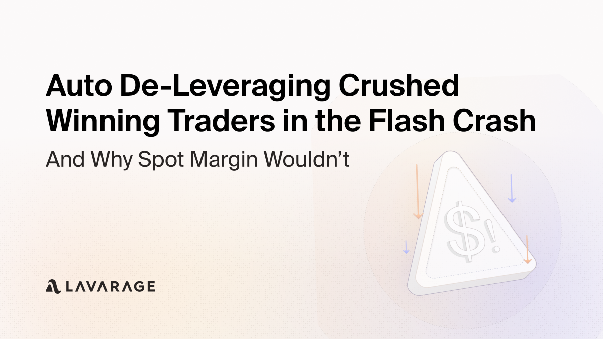 Auto De-Leveraging Crushed Winning Traders in the Flash Crash
and Why Spot Margin Wouldn’t