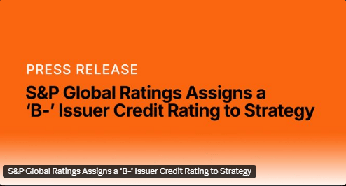 Bitcoin Obsession Costs Saylor — S&P Tags Strategy As ‘Junk’