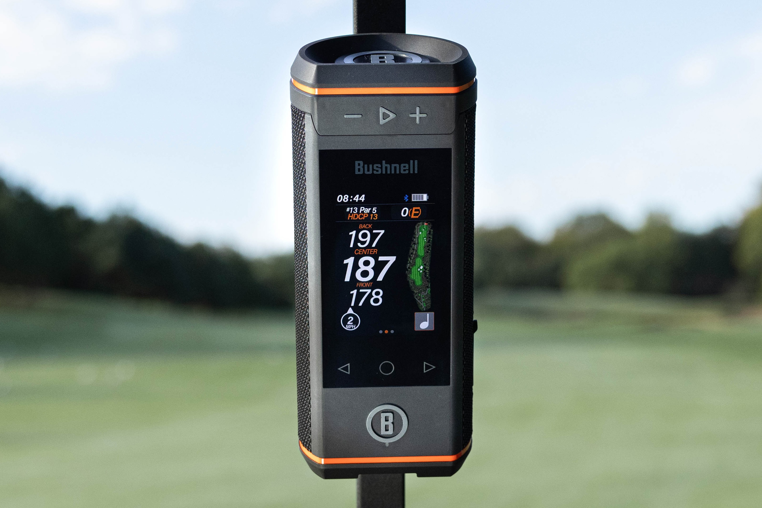 Bushnell’s new Bluetooth speaker has a touchscreen and golf caddy ambitions