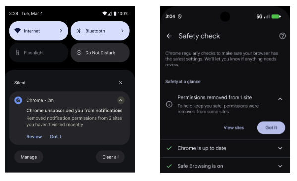 Chrome update aims to automatically turn off unwanted notifications