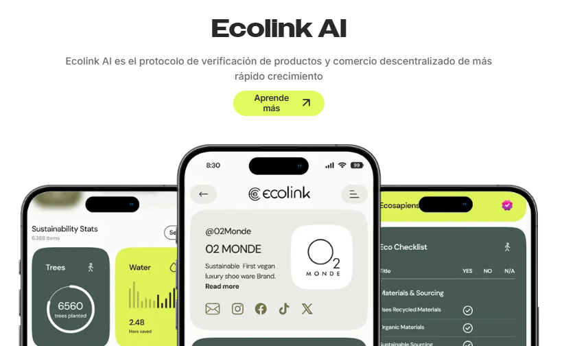 Ecolink AI: identidad, sostenibilidad y trazabilidad en Web3