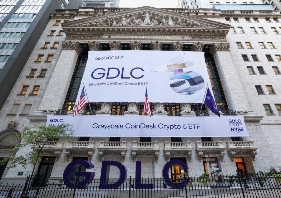 Grayscale Rings NYSE Bell to Launch $GDLC, First U.S. Multi-Asset Crypto ETF