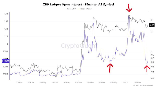 Here’s What The XRP Open Interest Reset Means For The Price