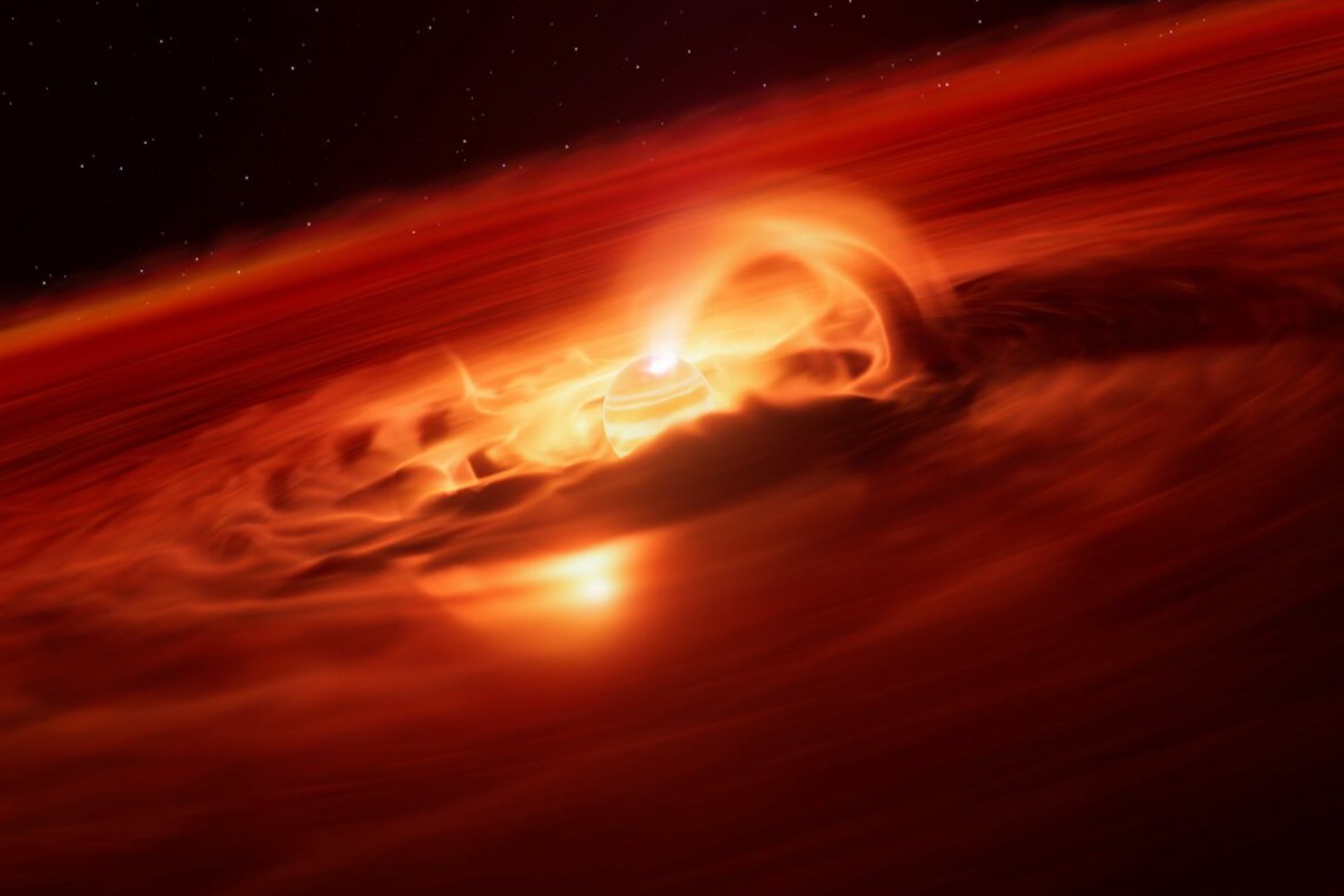 Hungry Rogue Planet Is Gobbling Gas and Dust at 6 Billion Tons per Second