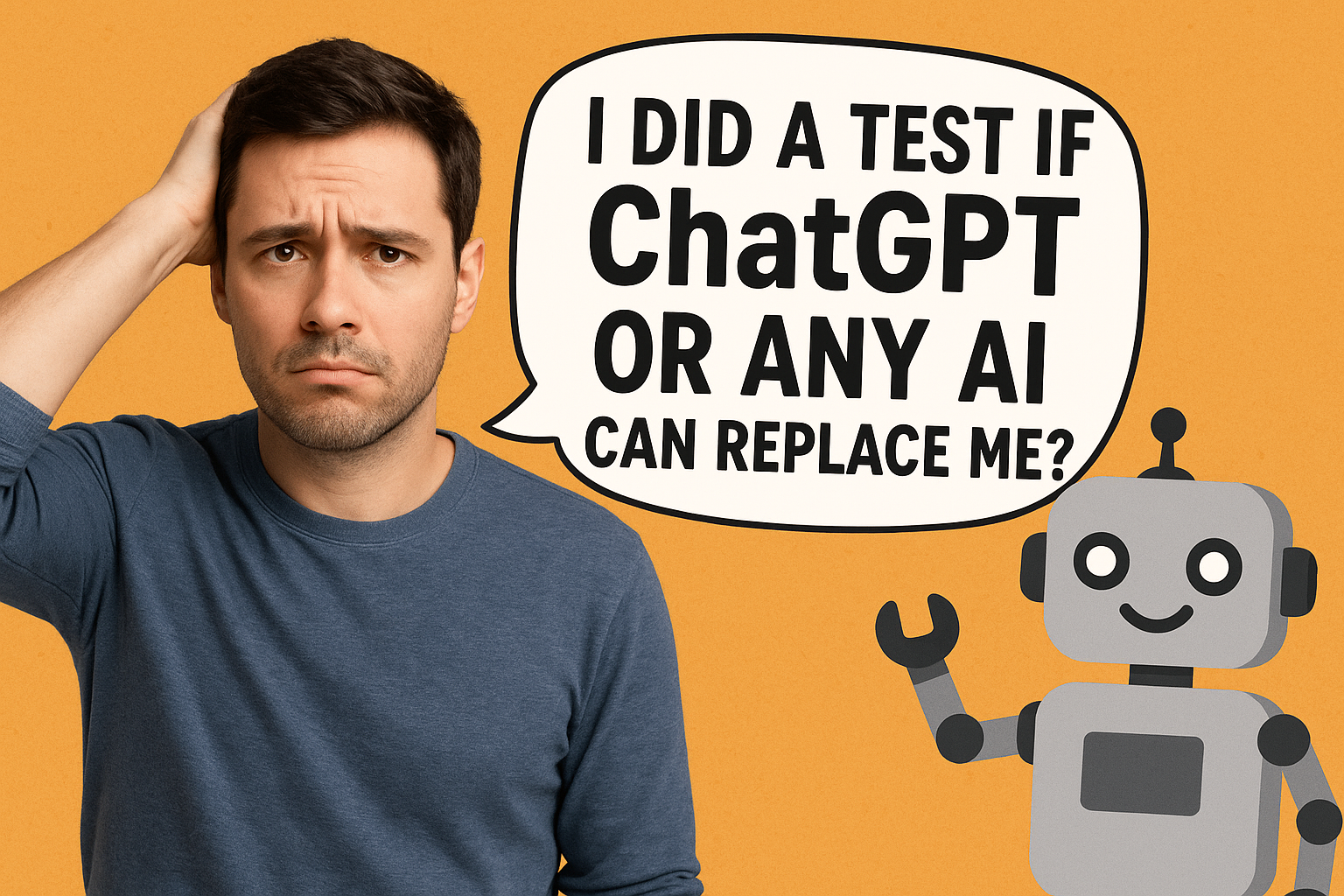 I did a test if ChatGPT or any AI can replace me?