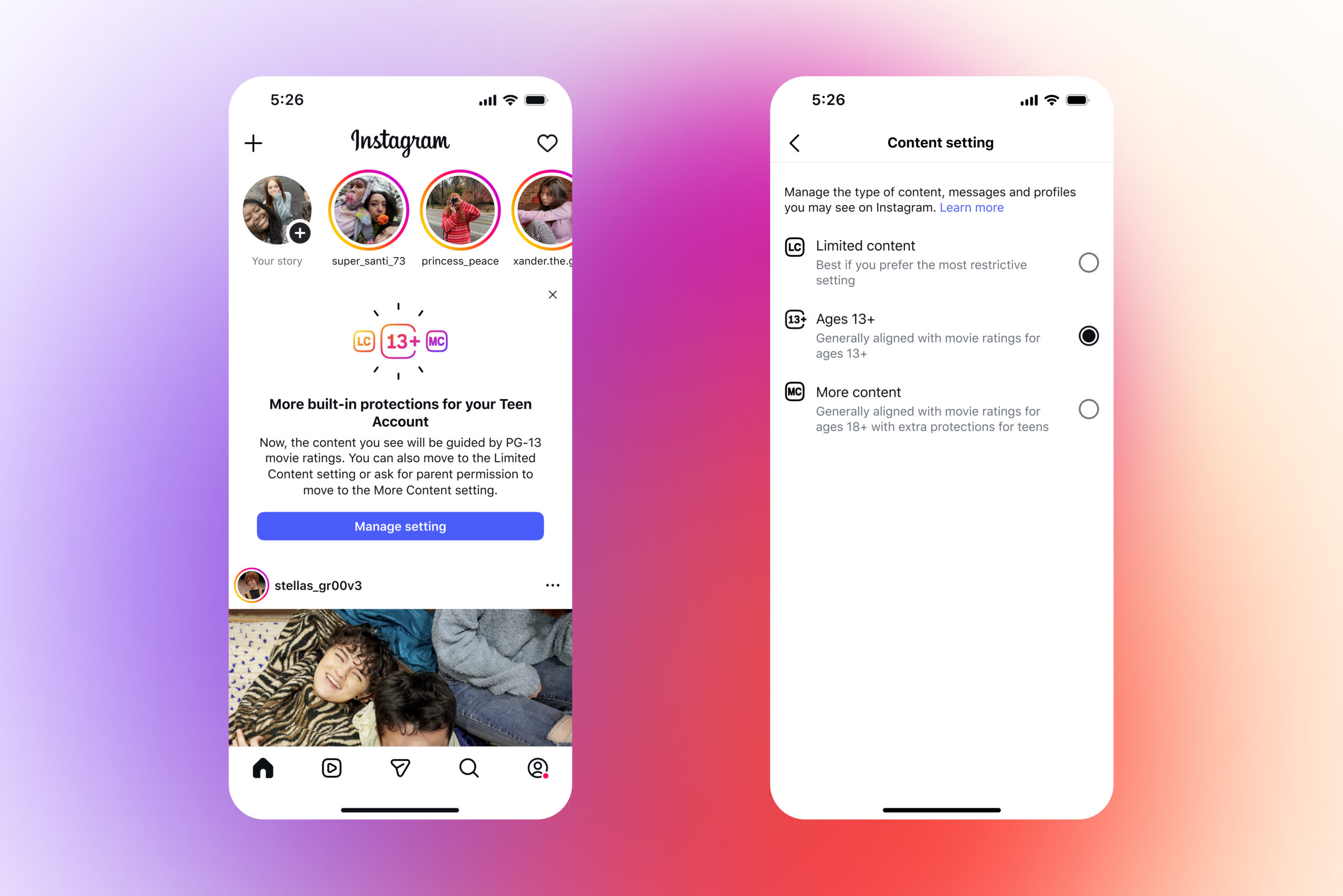 Instagram is making all teen accounts ‘PG-13’
