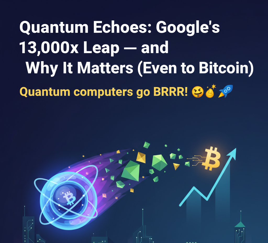 Quantum Echoes: Google’s 13,000× Leap — and Why It Matters (Even to Bitcoin)