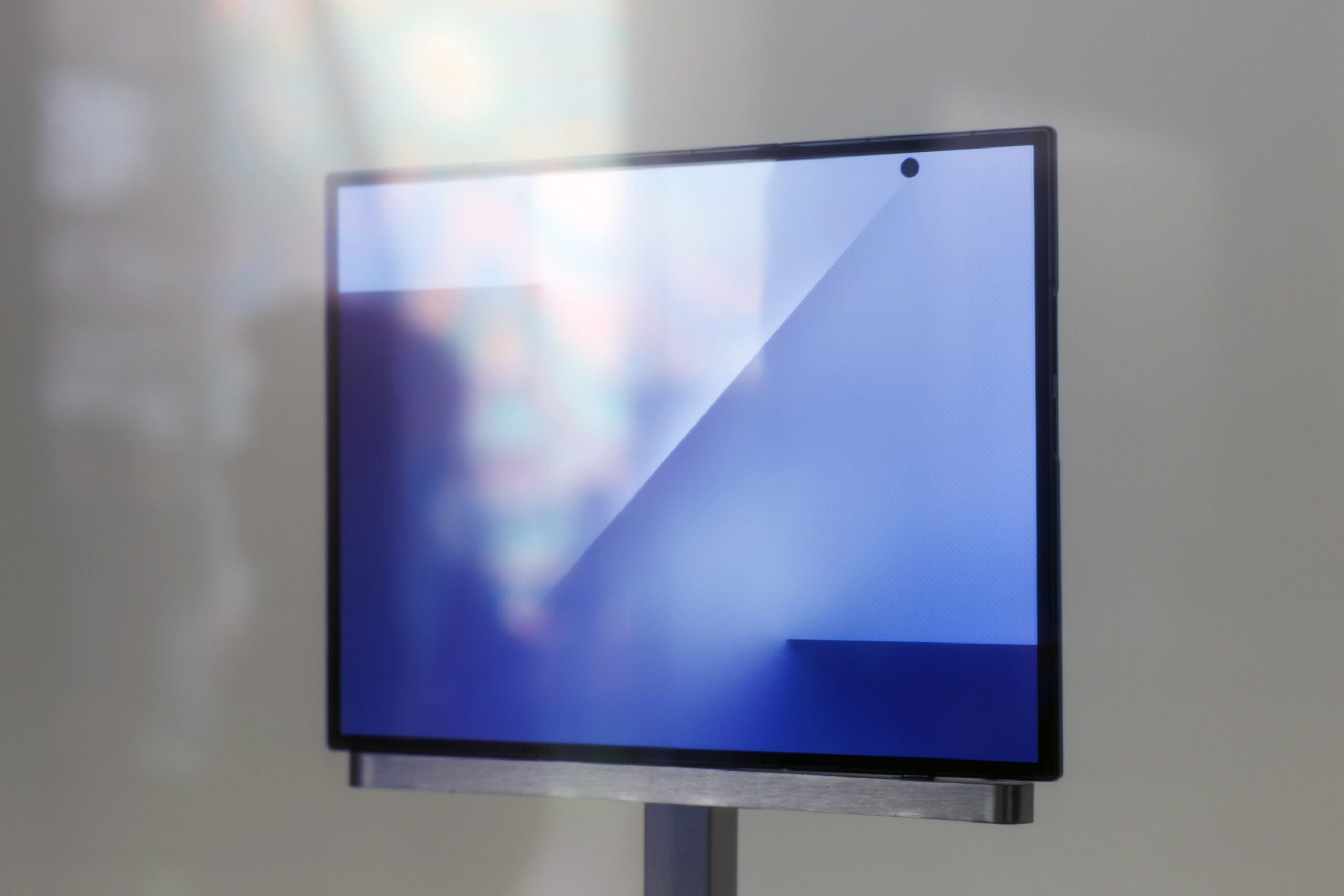 Samsung shows off its trifold phone in person