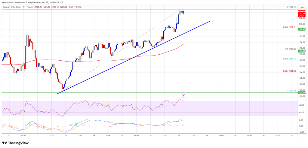 Solana (SOL) Strengthens — Gradual Gains Indicate Renewed Demand From Buyers