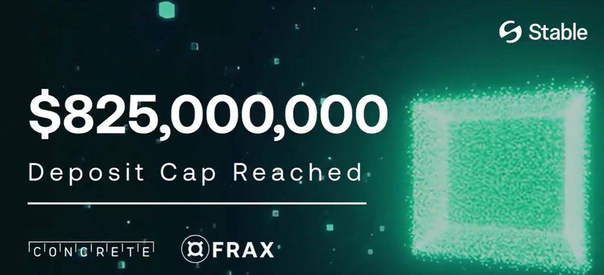 Stable’s $825M Vault Fills in 22 Minutes, One Whale Alone Contributed $500M