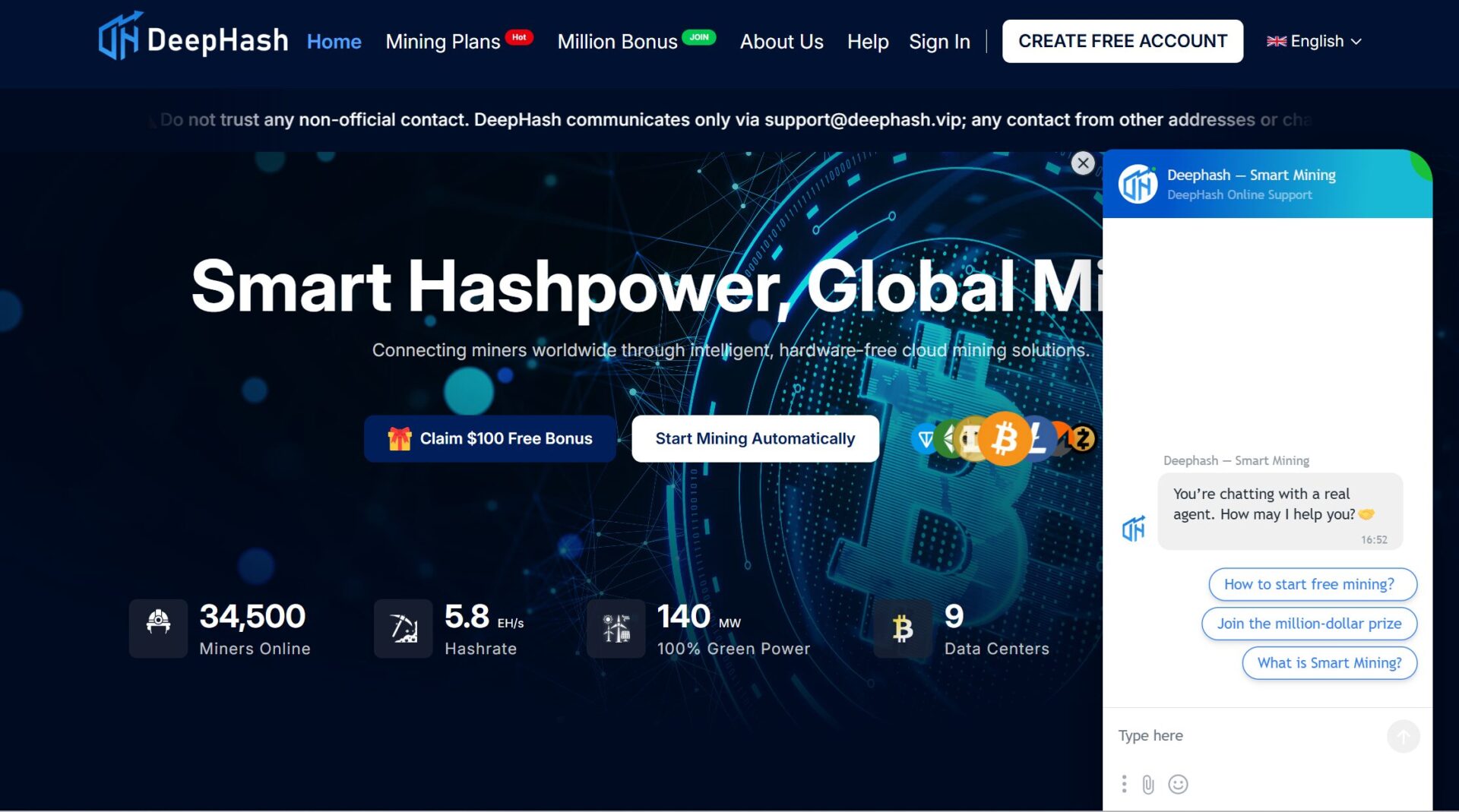 8 Free Crypto Cloud Mining Websites in 2025 for Beginners