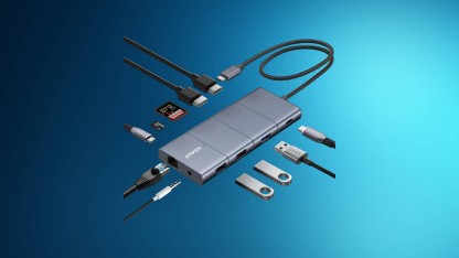 Anzeige: Dockingstation mit elf Anschlüssen um 33 Prozent reduziert