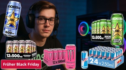 Anzeige: Rockstar und Red Bull bei Amazon zum Black-Friday-Preis
