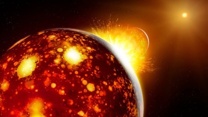Erdentstehung: Erde und Theia waren wohl Nachbarn