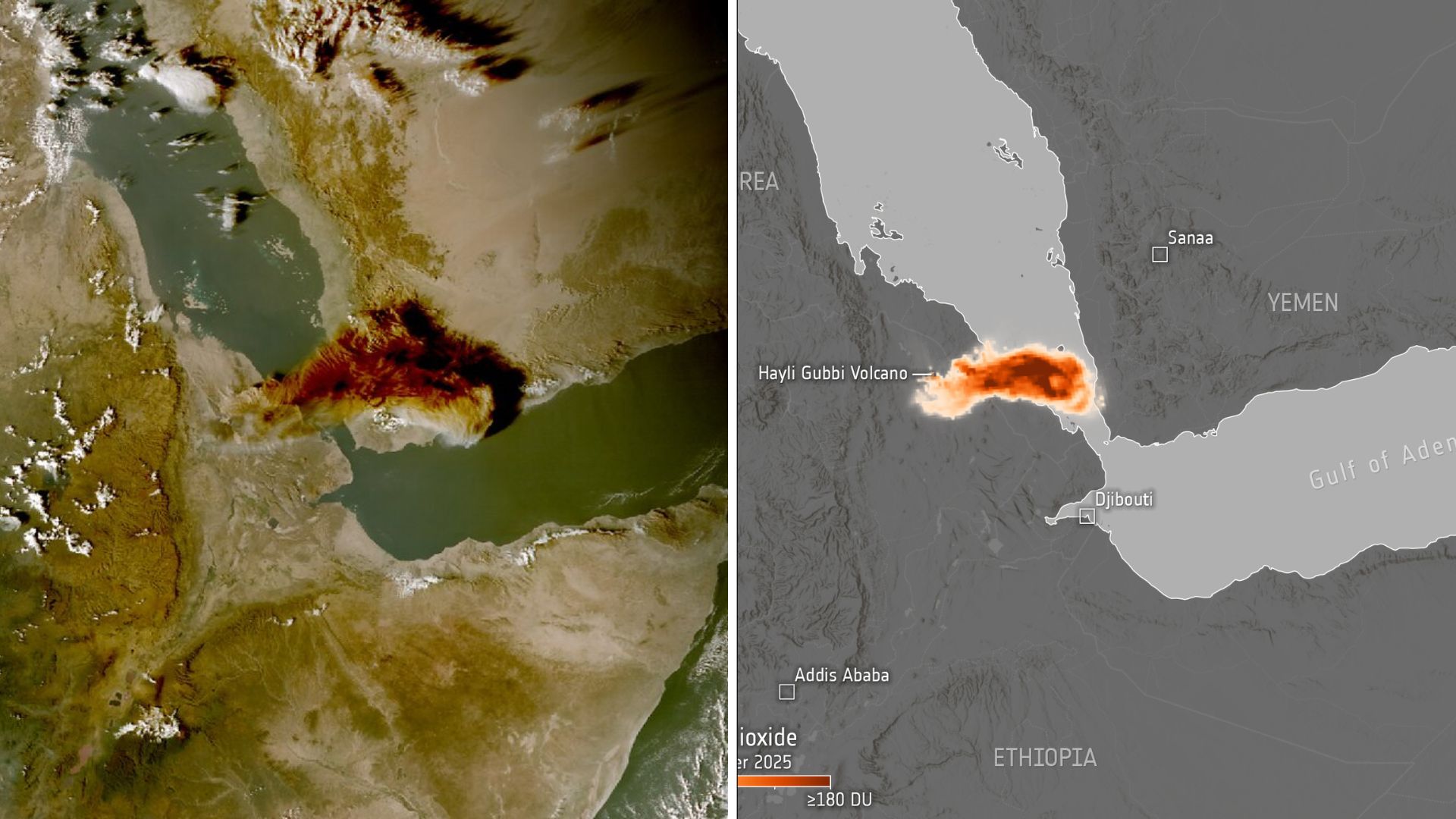 Ethiopia: 12,000‑year‑old volcano erupts, ash rises 9 miles, flights disrupted