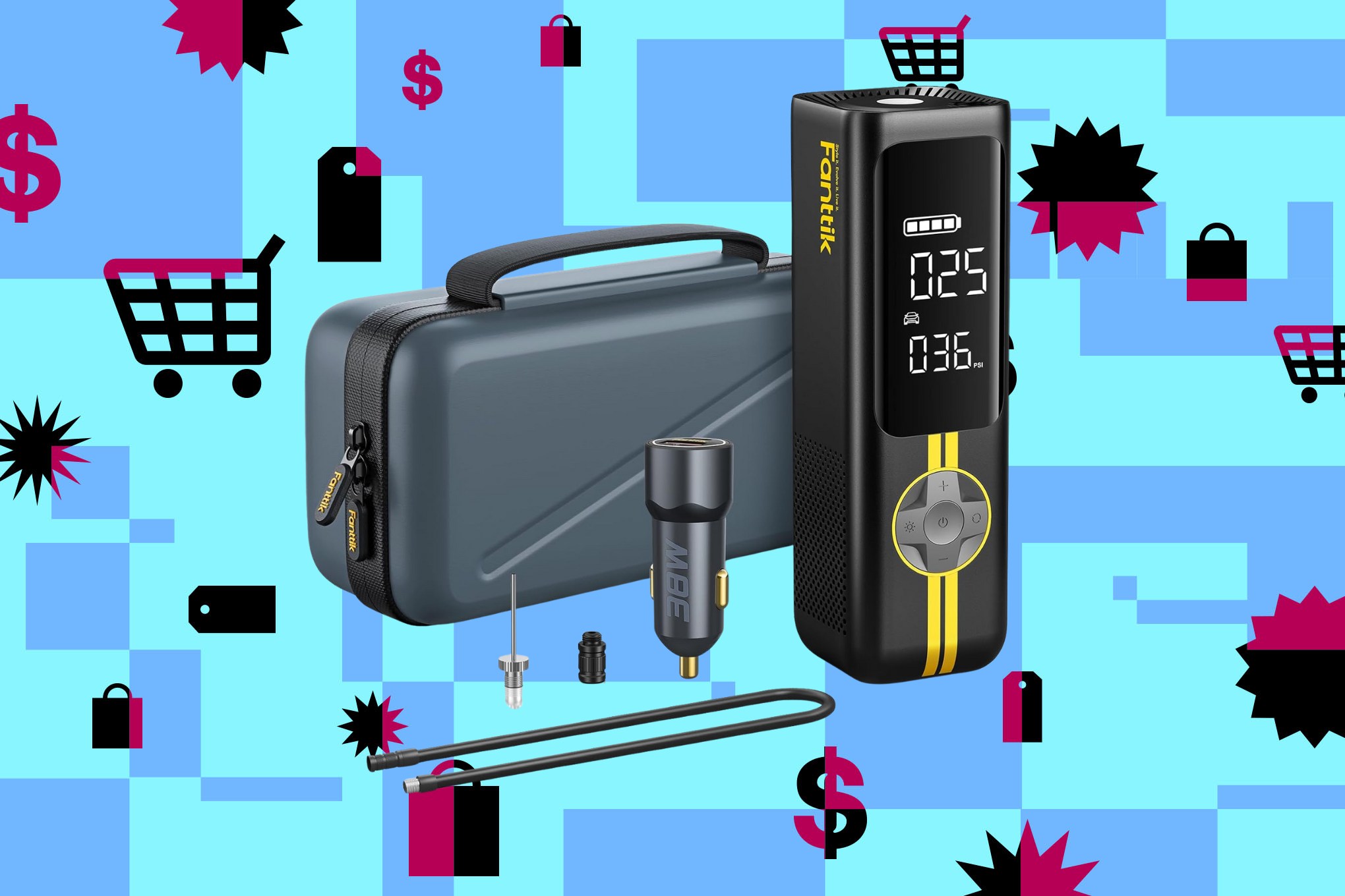 Fanttik’s portable tire inflator has hit an all-time low for Black Friday