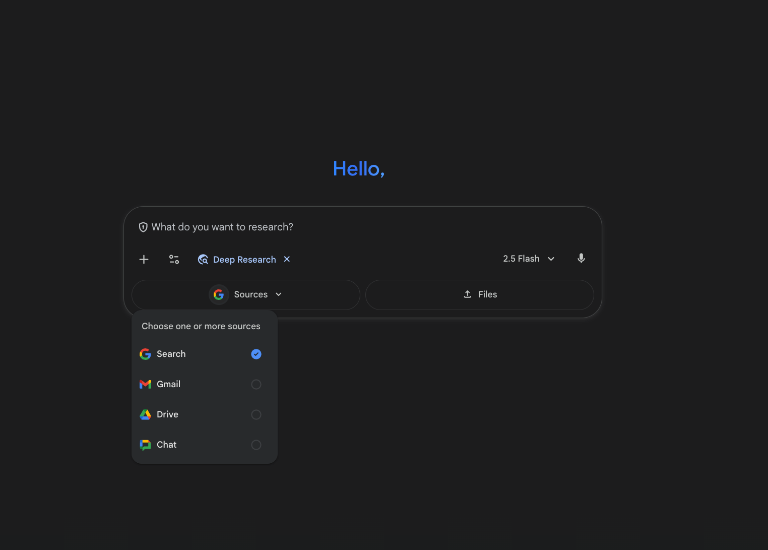 Google Gemini’s Deep Research can look into your emails, drive, and chats