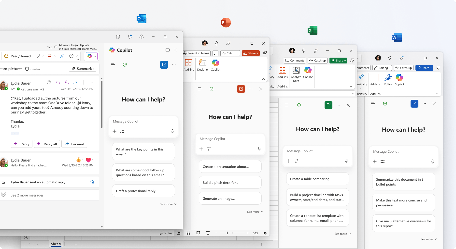 Microsoft’s Office apps are getting even more free AI features