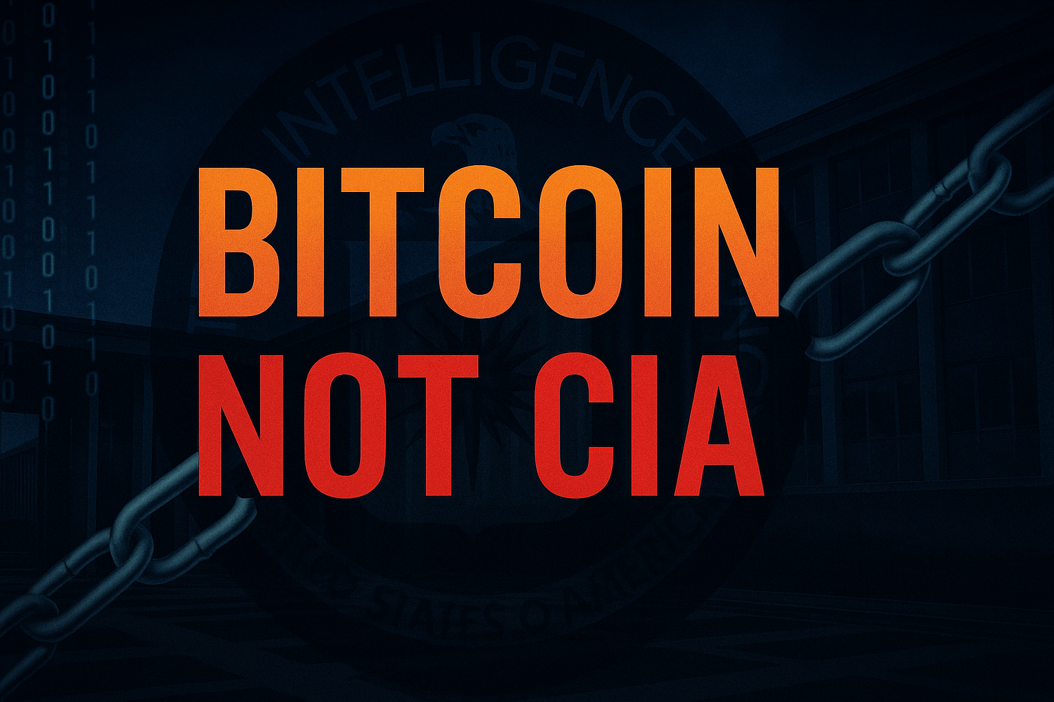 No, the CIA Didn’t Create Bitcoin