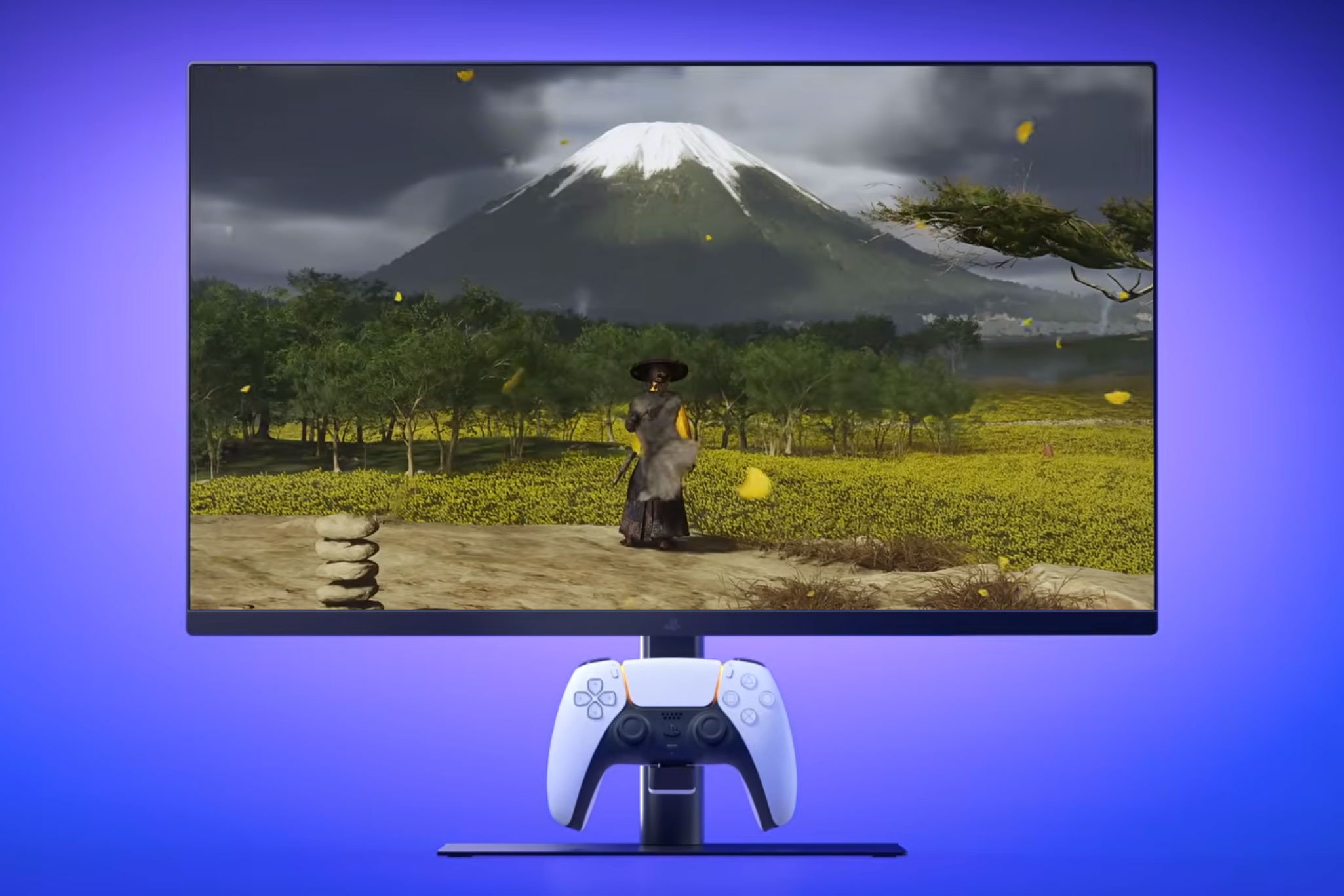 Sony’s new PlayStation gaming monitor has a charging stand for the DualSense controller