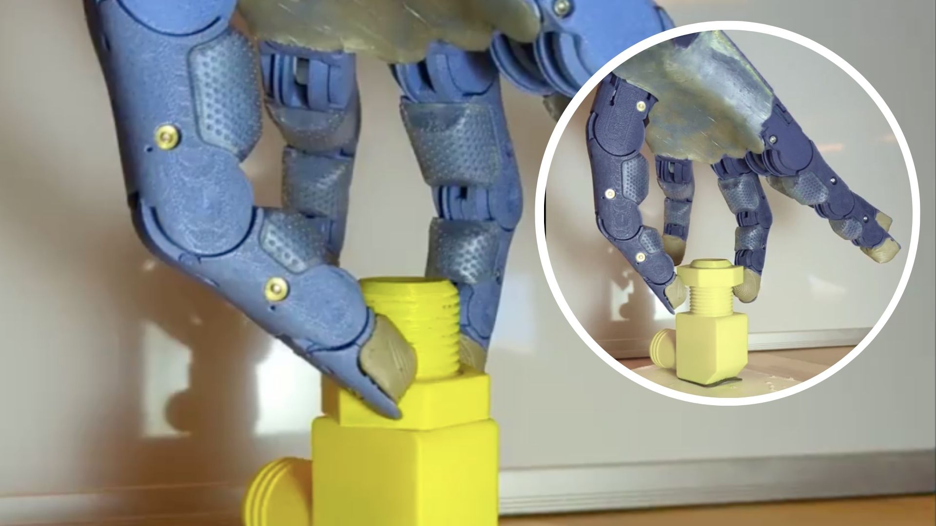 Video: ‘Backdrivable’ robotic hand rotates a nut on bolt at crazy speeds