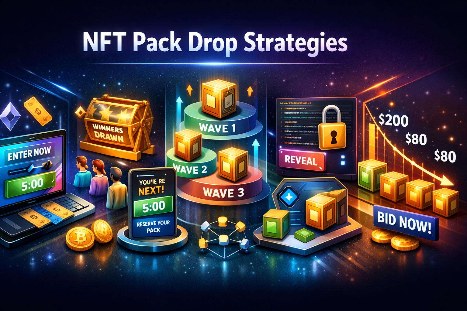 5 NFT Pack Drop Mechanics That End Queue Rage