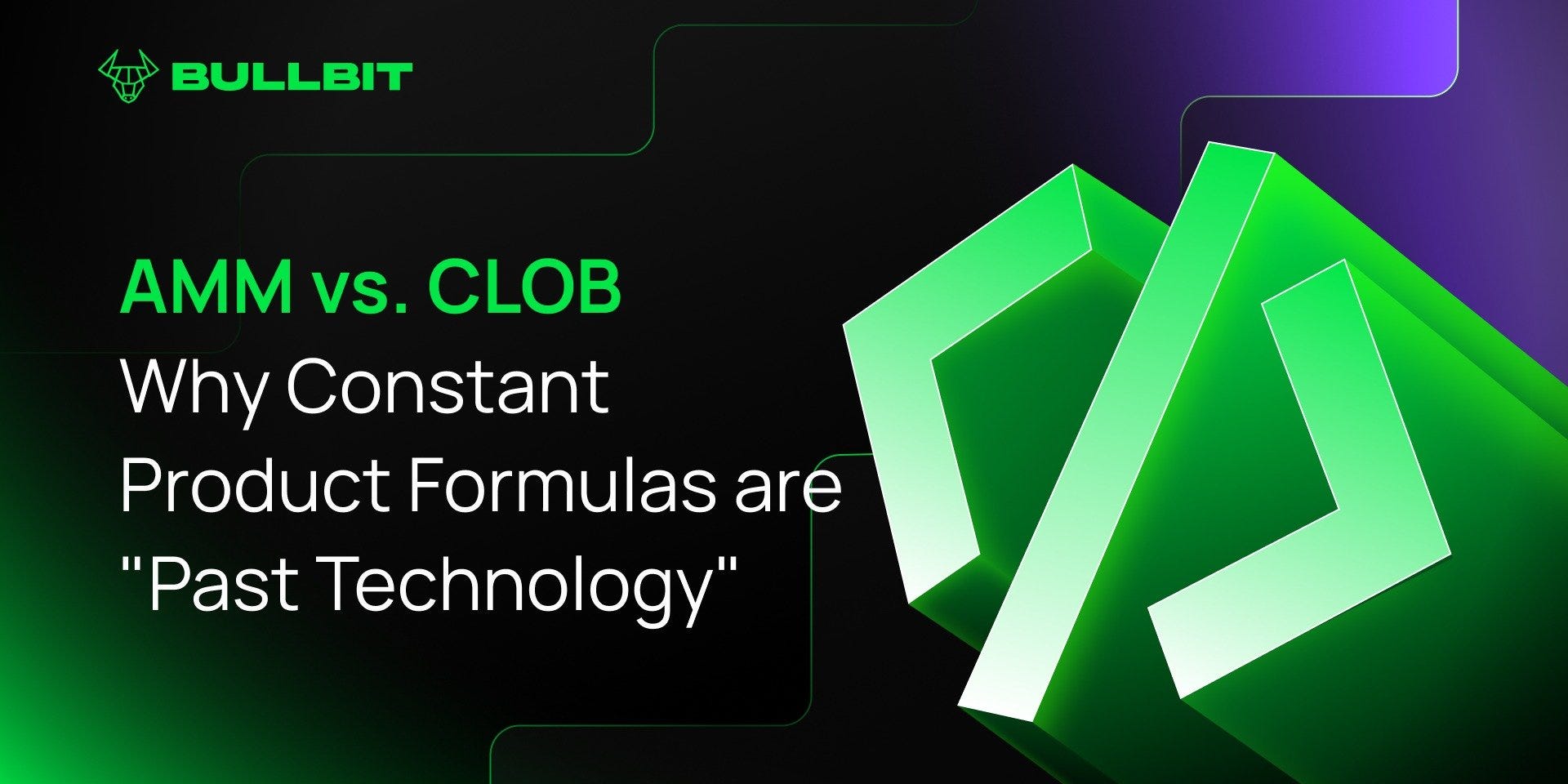 AMM vs. CLOB: Why Constant Product Formulas are “Past Technology”