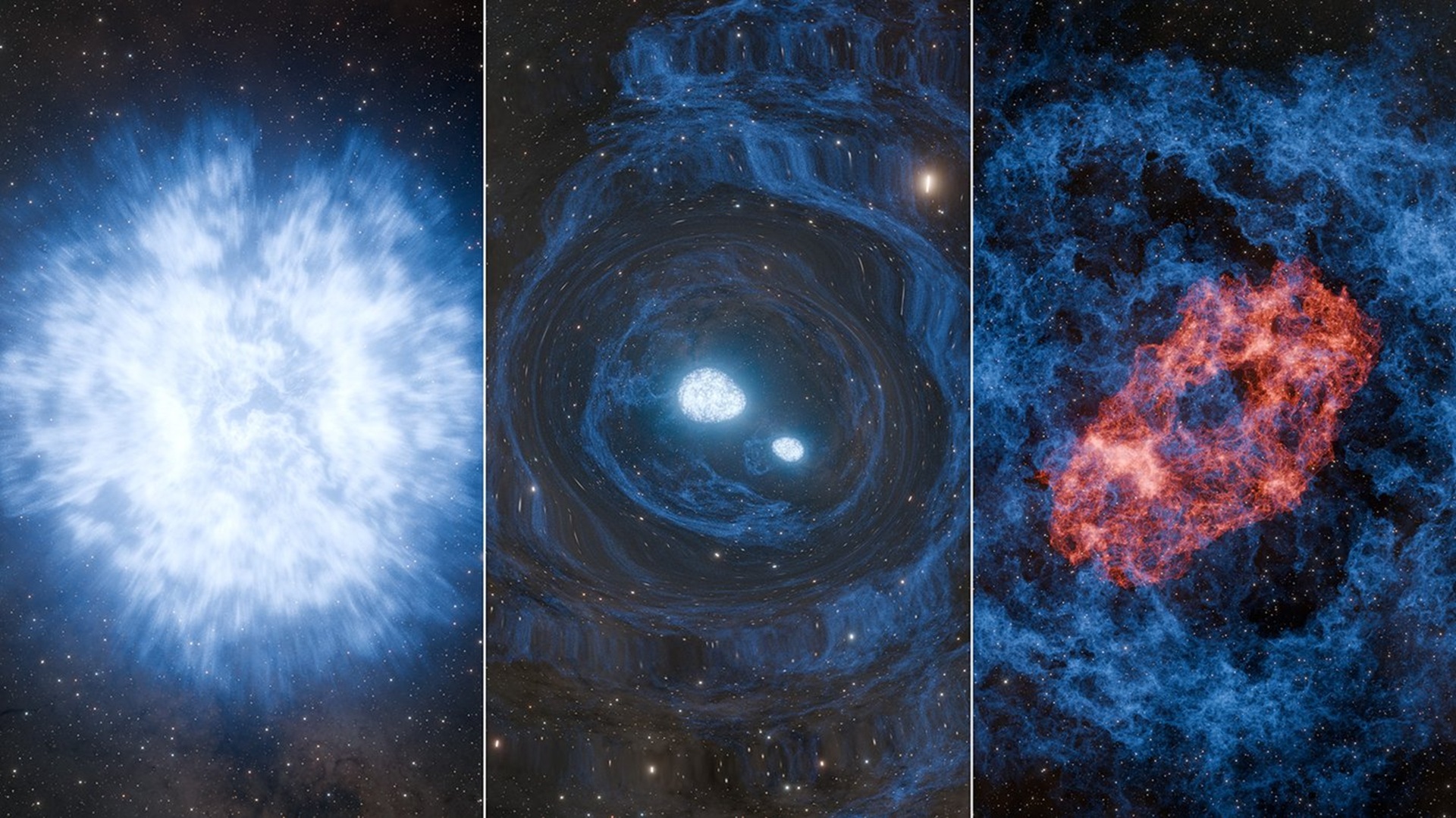 Astronomers spot explosion inside explosion, hinting at rare superkilonova