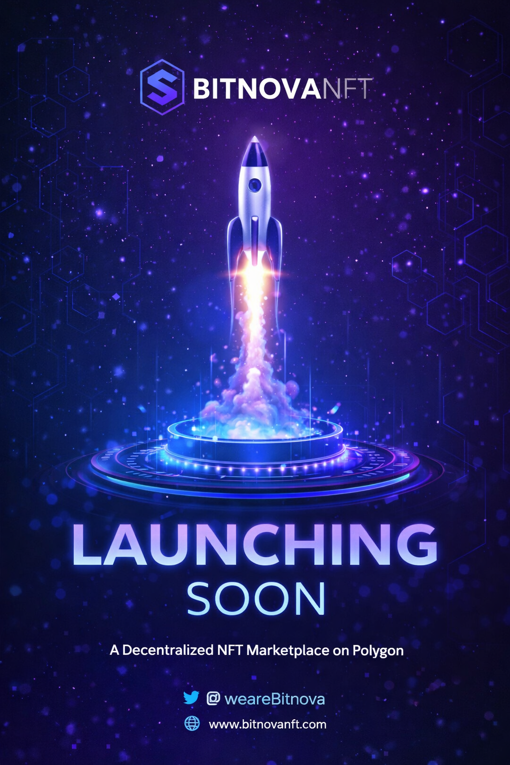 BitnovaNFT — Launching Soon A next-generation NFT marketplace built for freedom, transparency…