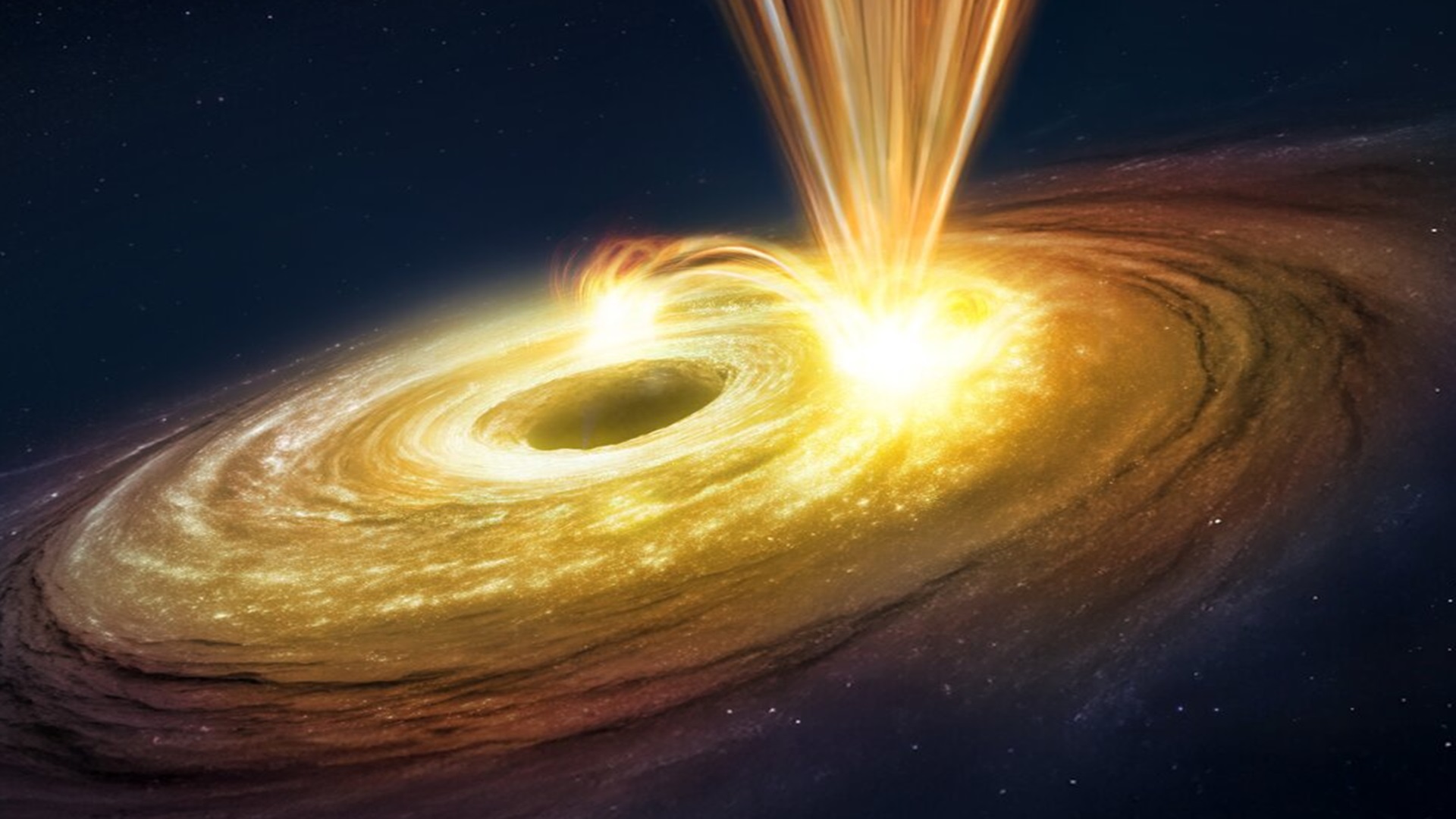 Black hole’s X-ray flare triggers ultra-fast winds racing at one-fifth the speed of light