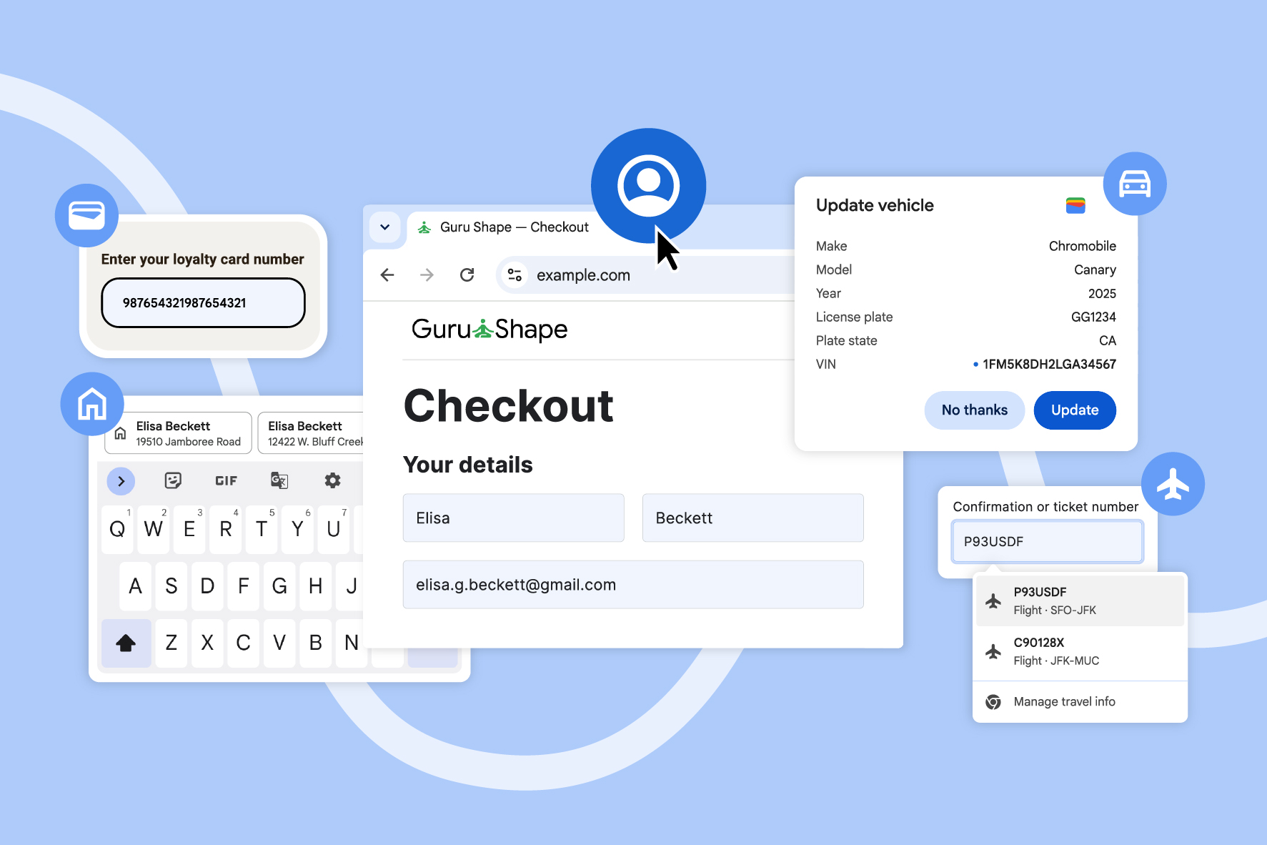Chrome can now autofill details from your Google account
