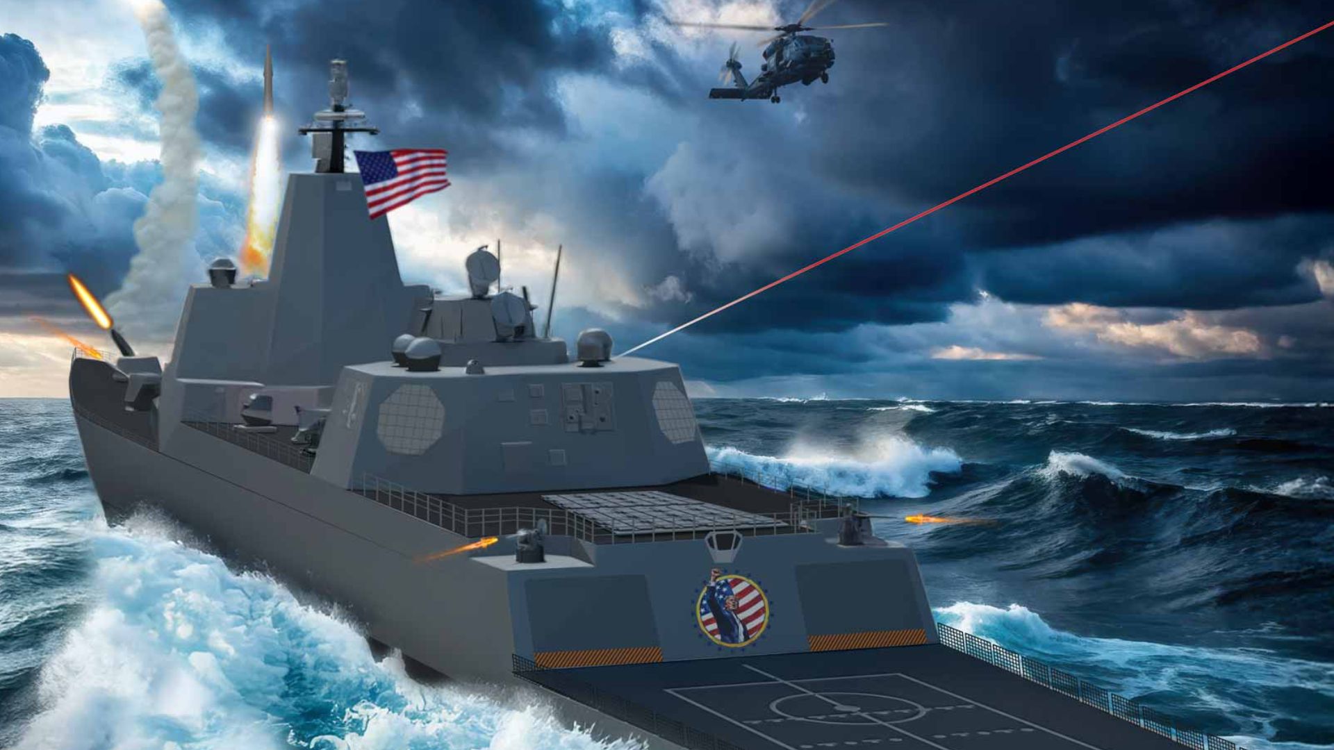 Donald Trump pitches ‘Trump-class’ 30,000-ton ships with laser weapons for US Navy