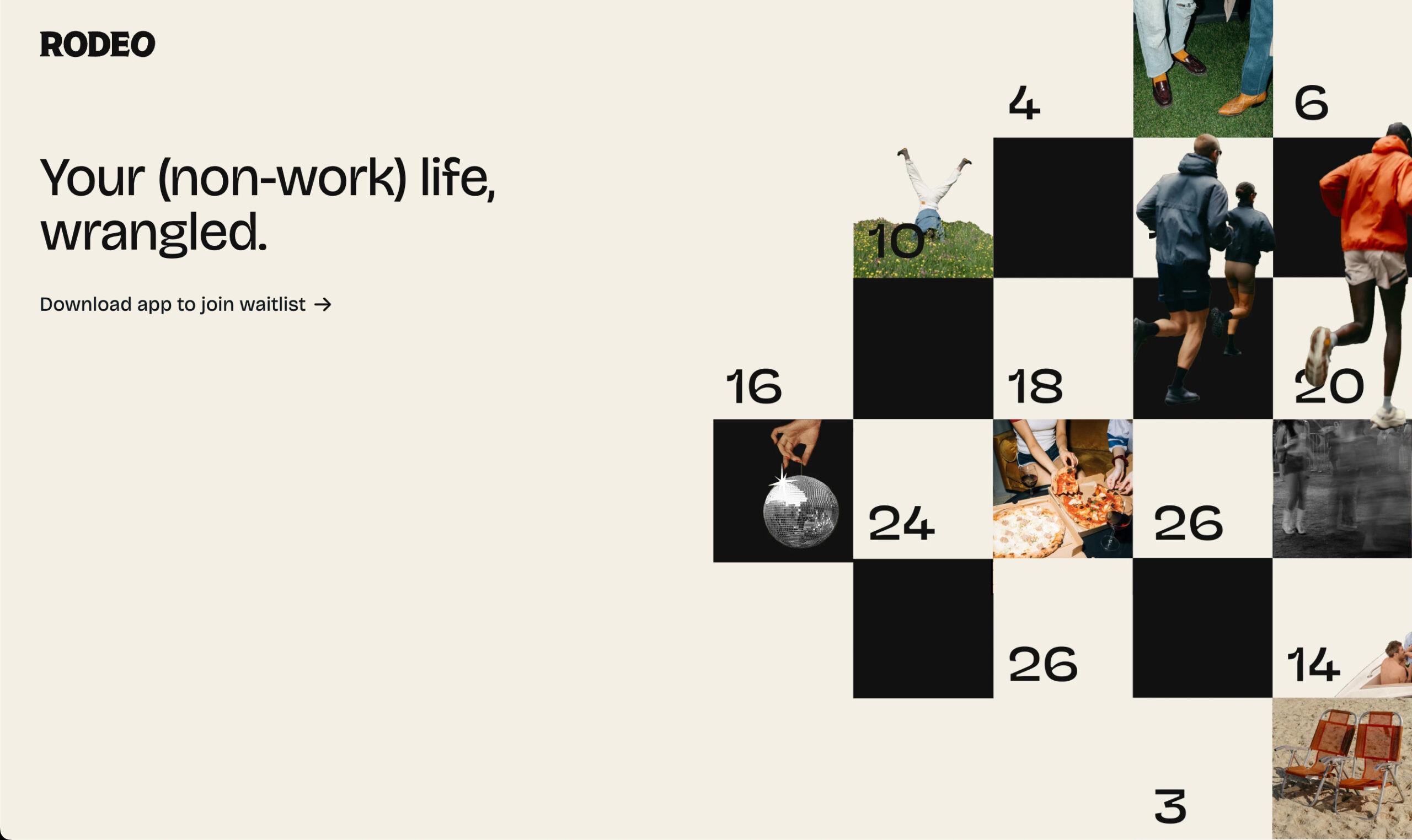 Rodeo is an app for making plans with friends you already have