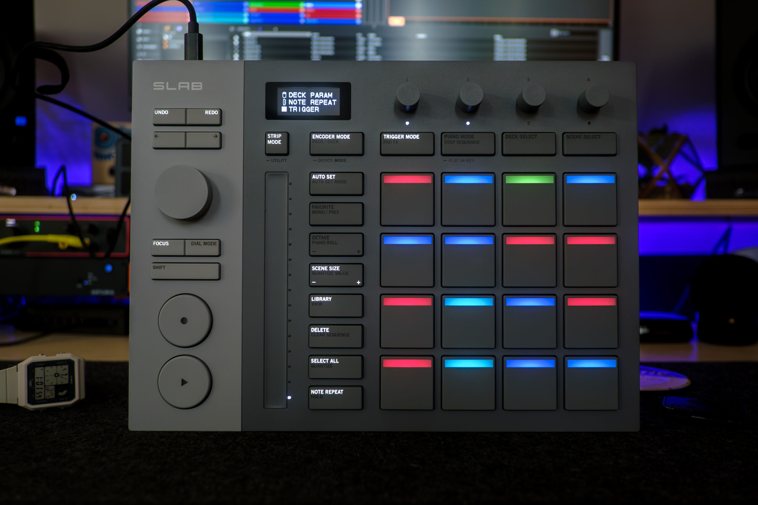 Slab is the first MIDI controller built exclusively for Serato Studio