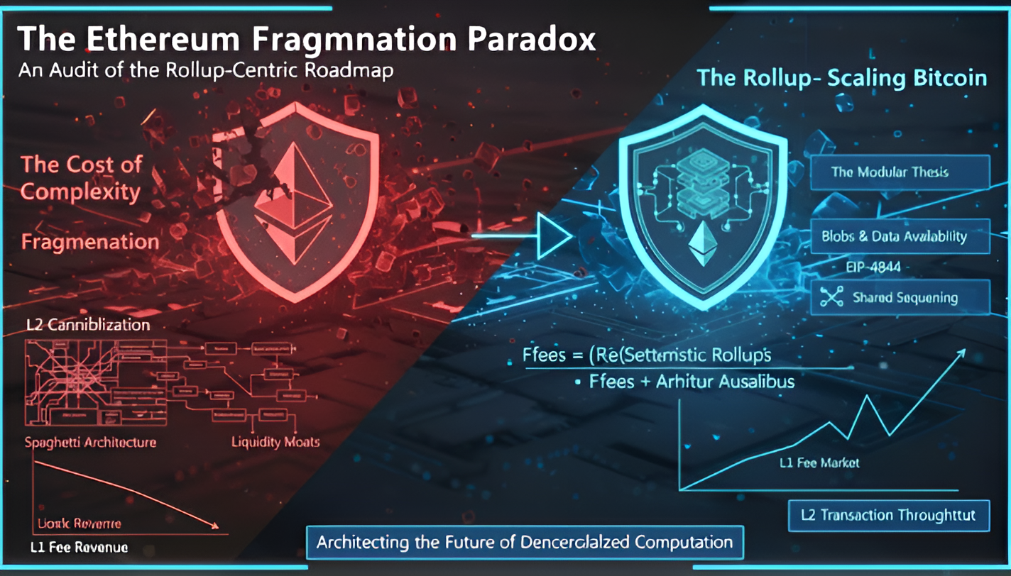 The Ethereum Fragmentation Paradox: An Audit of the Rollup-Centric Roadmap and the Cost of…