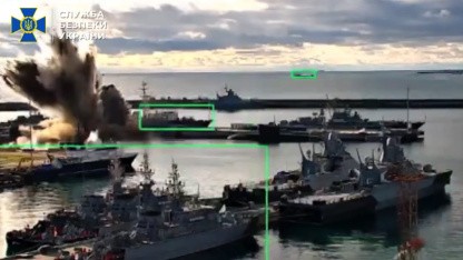 Ukraine-Krieg: Unterwasser-Drohnenangriff auf russisches U-Boot