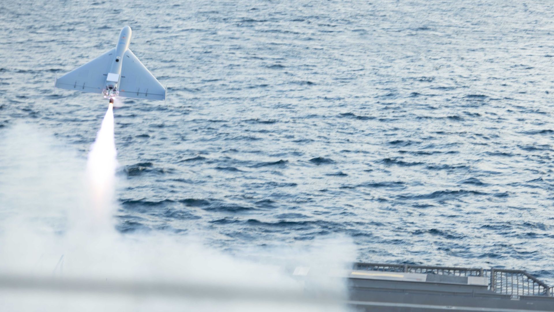 US Navy fires Iranian-style kamikaze drone from 3,100-ton warship for the first time