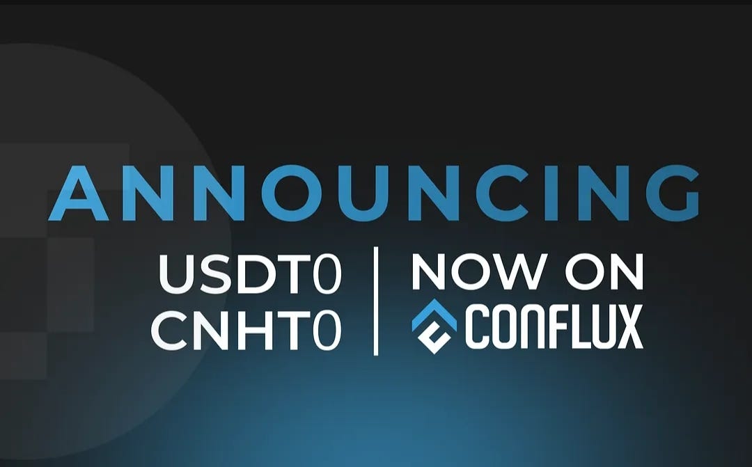 USDT0 and CNHT0 are now integrated on Conflux Network