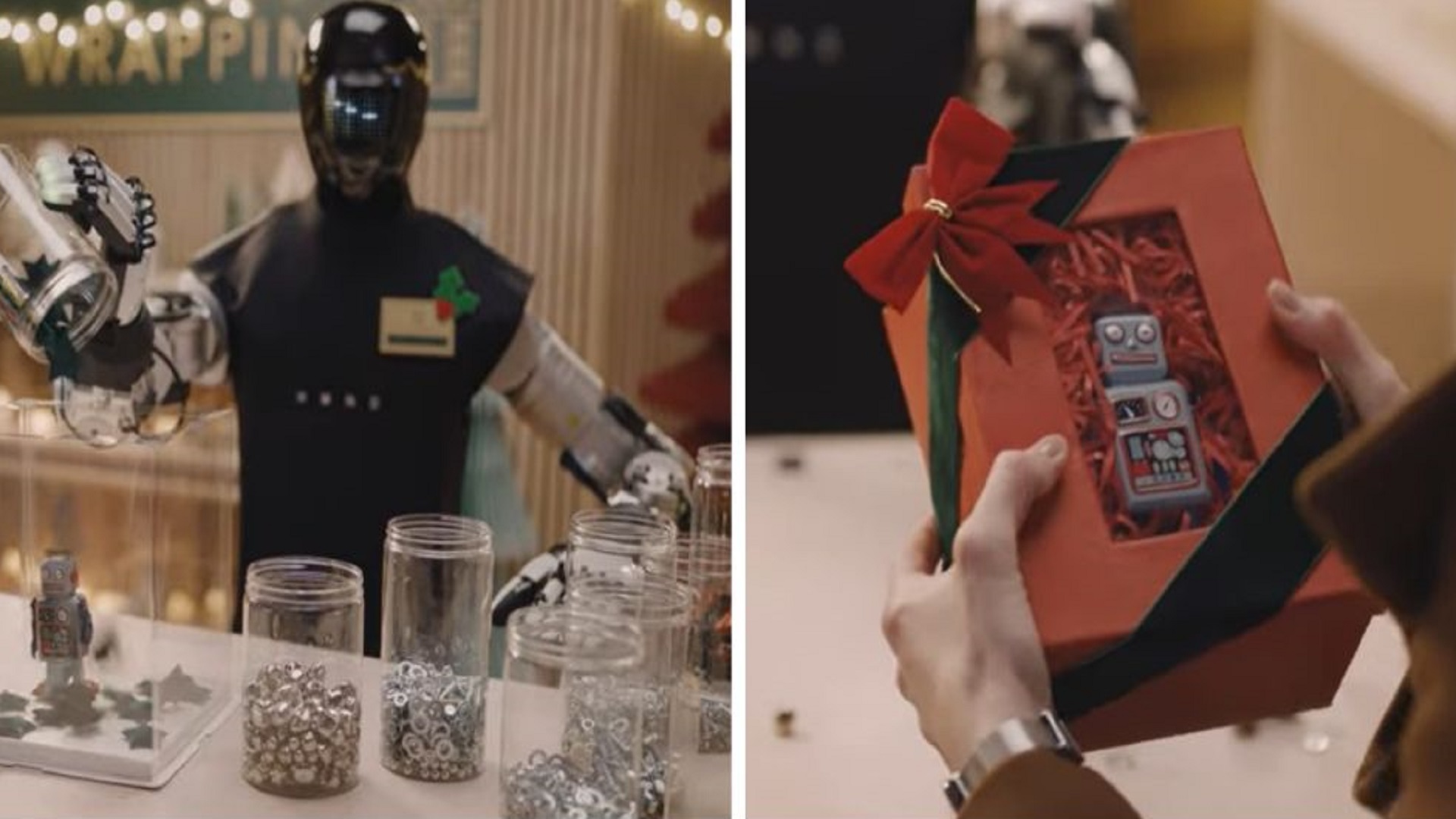 Video: Humanoid recreates Rowan Atkinson’s ‘Love Actually’ Christmas gift wrapping scene