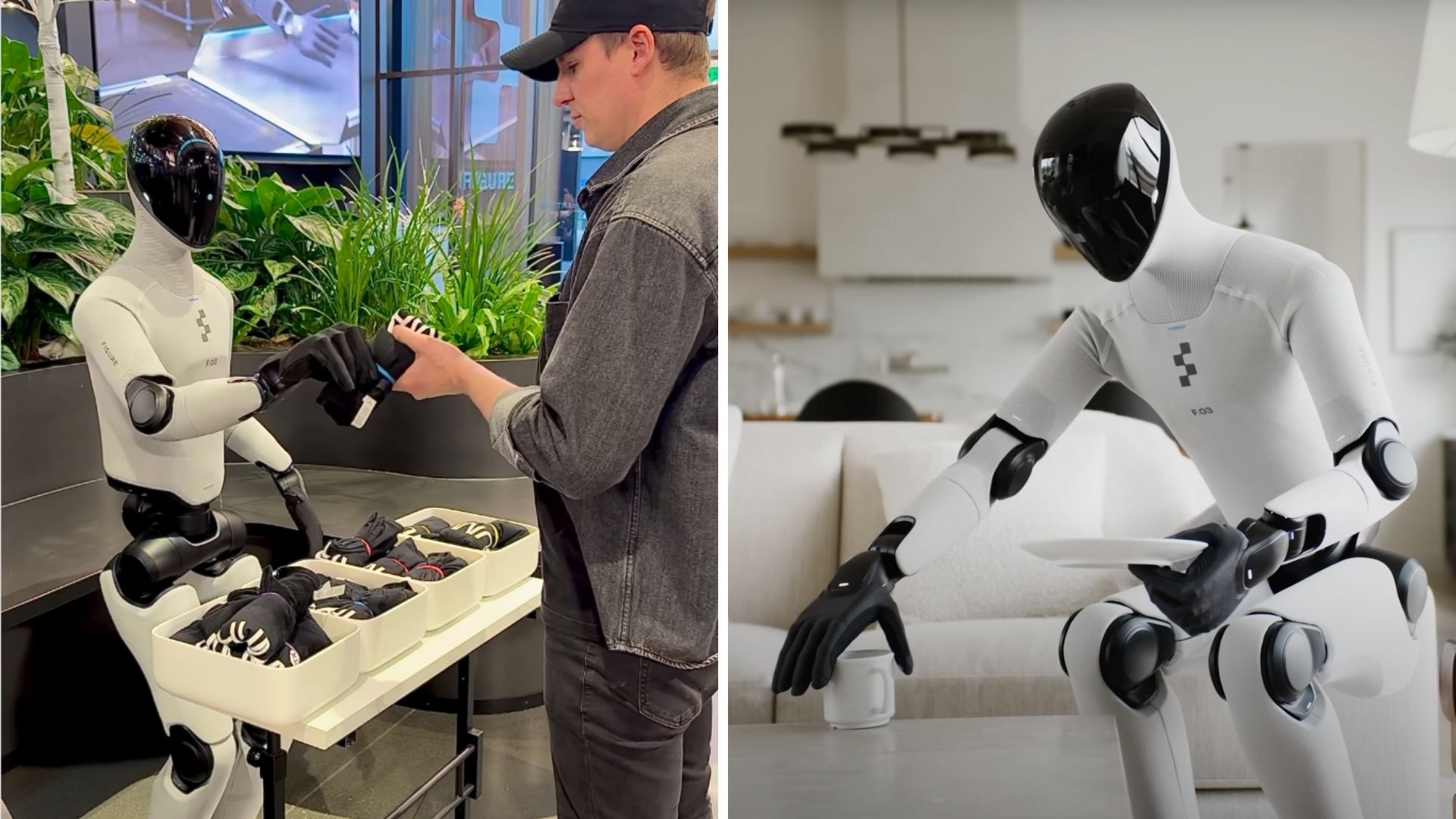 Video: US humanoid robot hands out ‘swag before Christmas,’ picks correct shirts