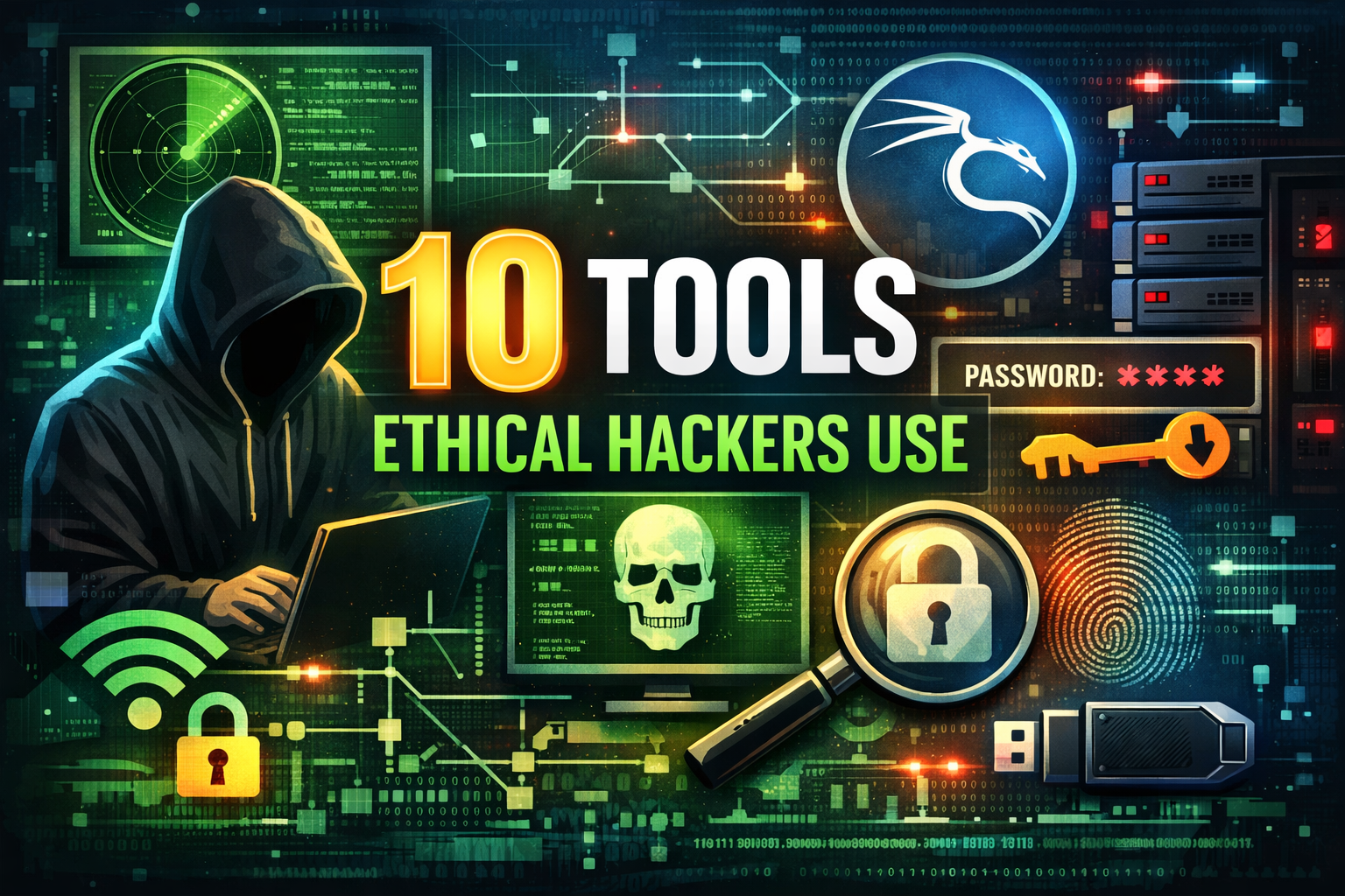 10 Tools Ethical Hackers Use (Explained for Beginners)