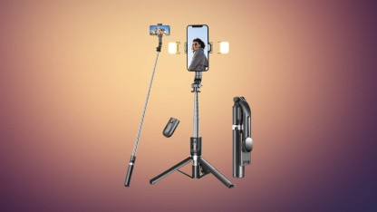 Anzeige: Selfie-Stick mit Stativ und Licht für nur 12,98 Euro