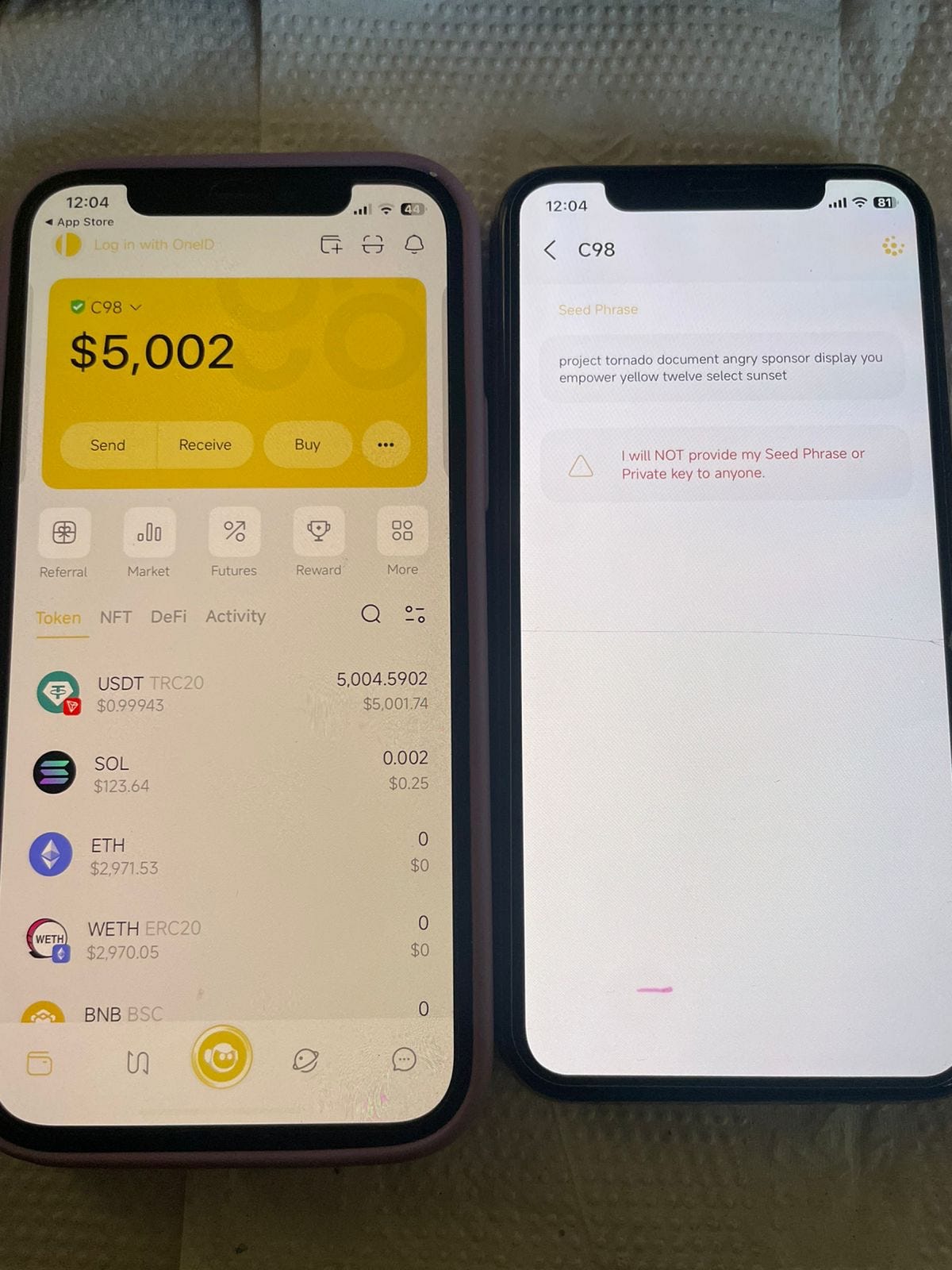 Are there any limits, fees, or verification needed to withdraw money from the platform c98 wallet…