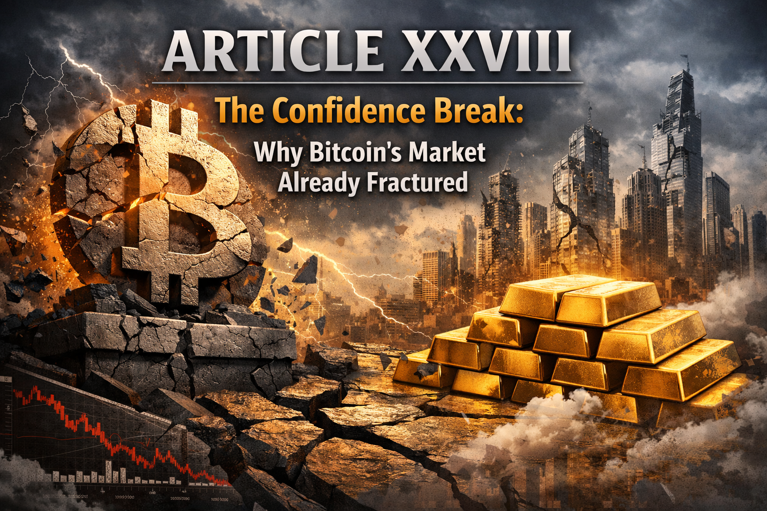 Article XXVIII — The Confidence Break: Why Bitcoin’s Market Already Fractured