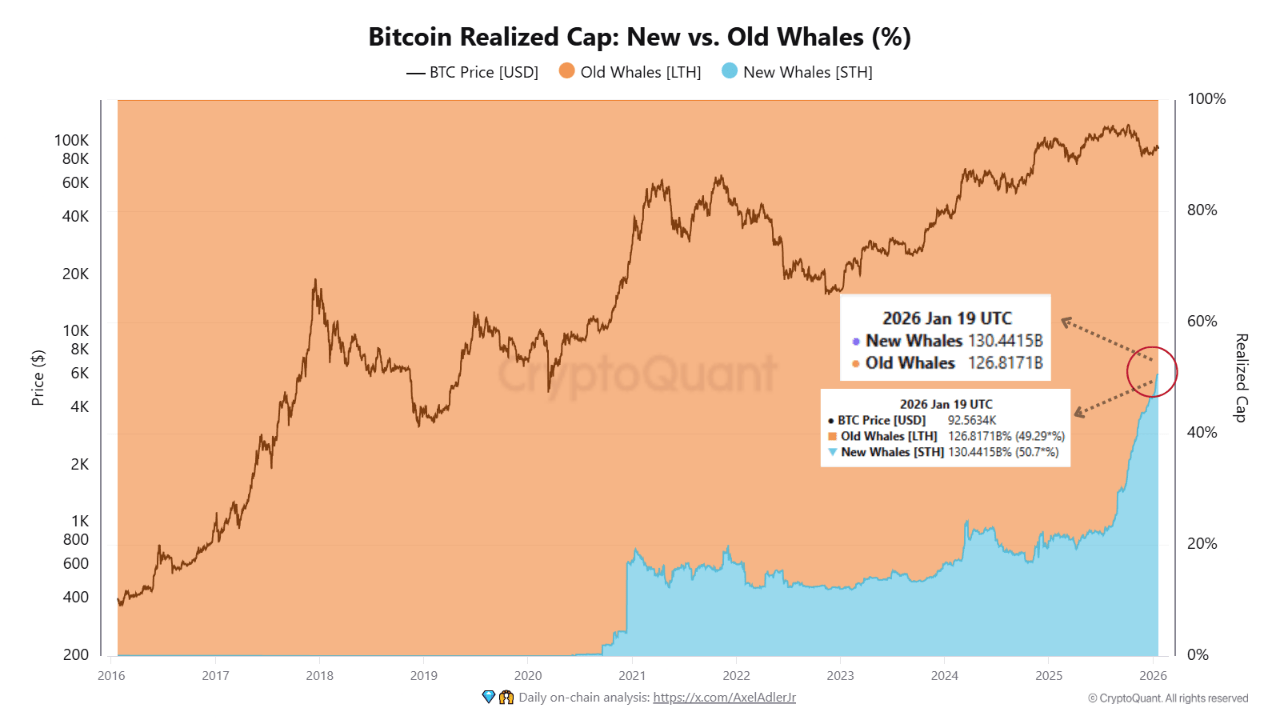 Bitcoin’s Power Shift: New Whales Now Control The Market